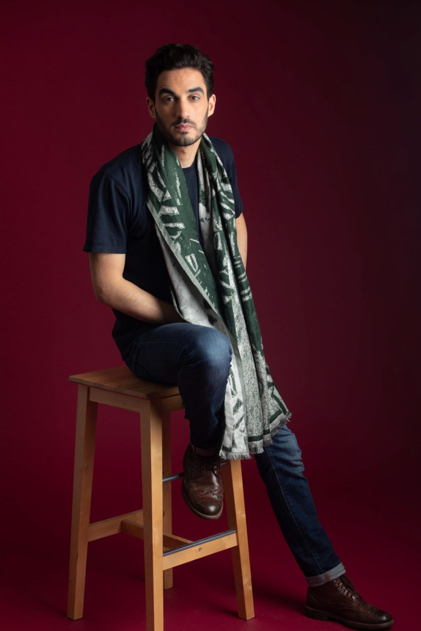 petrusse-l-andre-vert-grande-tole-jacquard-100-soie image 3