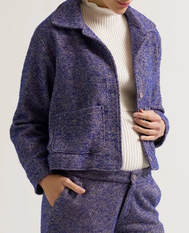 cache-c-ur-pippa-veste-courte-de-maternit-bleu-tweed-chevron image 1