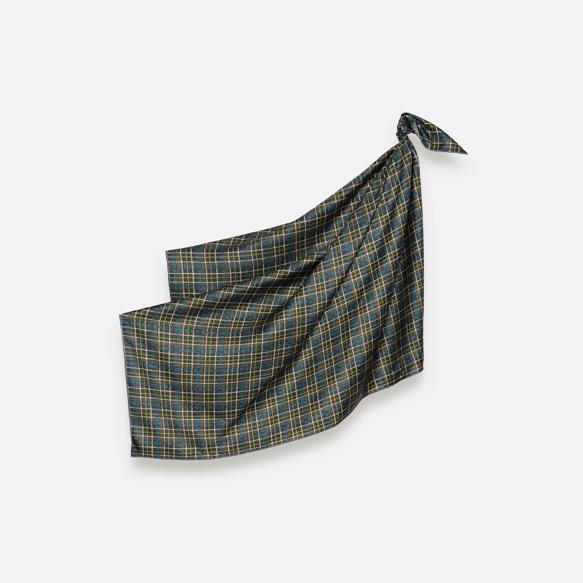 petrusse-clan-kaki-carr-de-soie-90-tartan image 2