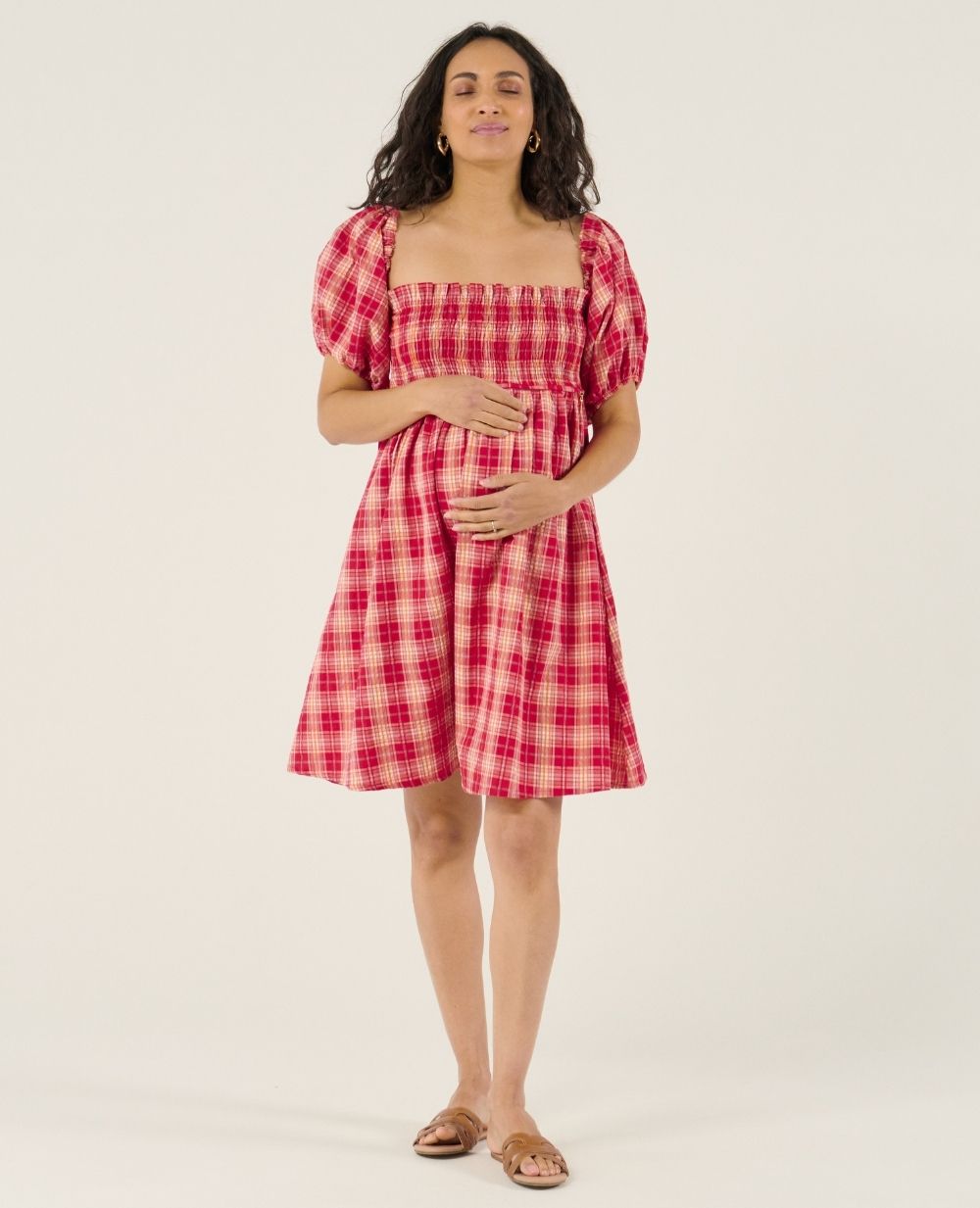 cache-c-ur-melissa-robe-d-allaitement-framboise-smock-e image 2