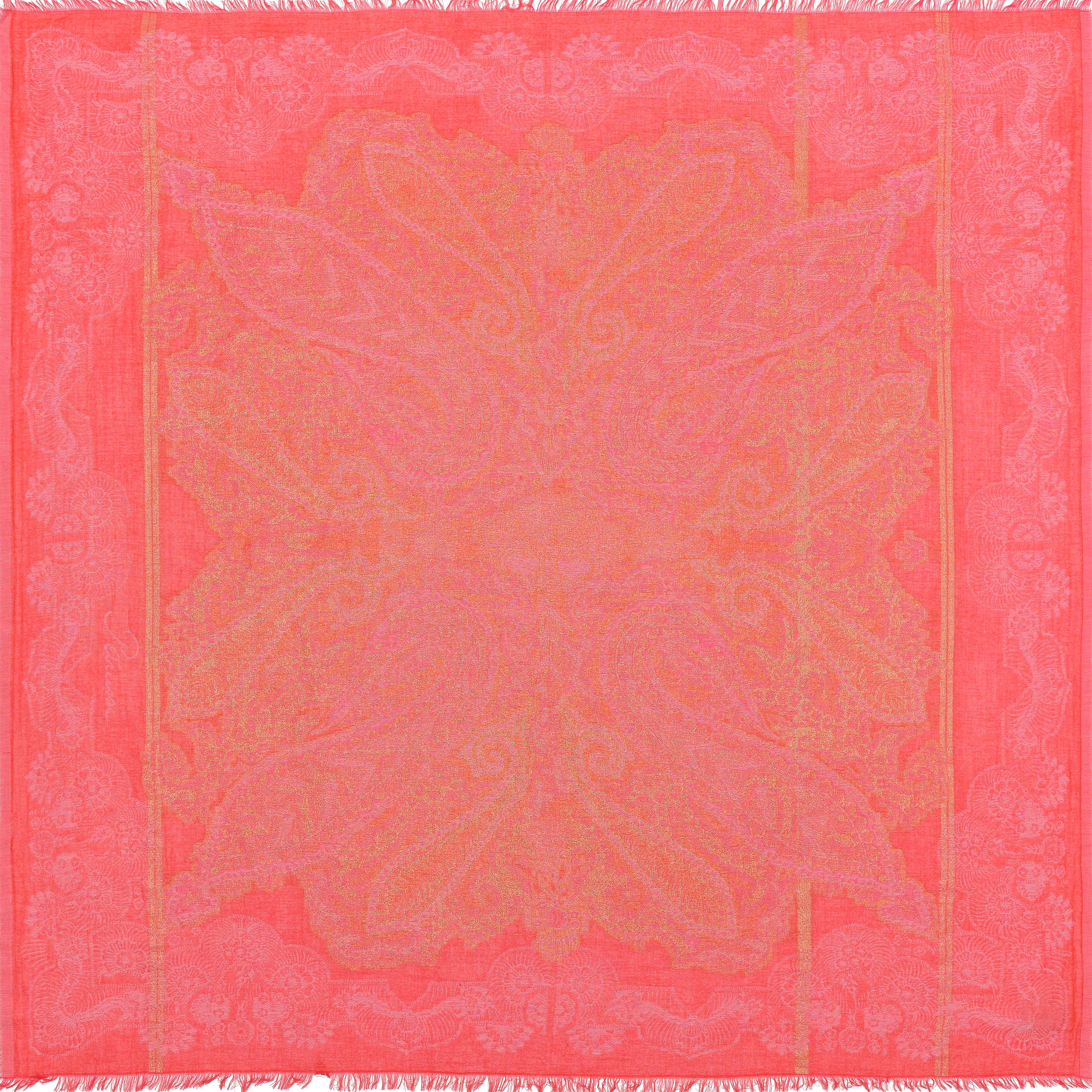 petrusse-carr-coton-130-idaya-orange-grand-foulard-c-r-monie-130x130-cm image 3