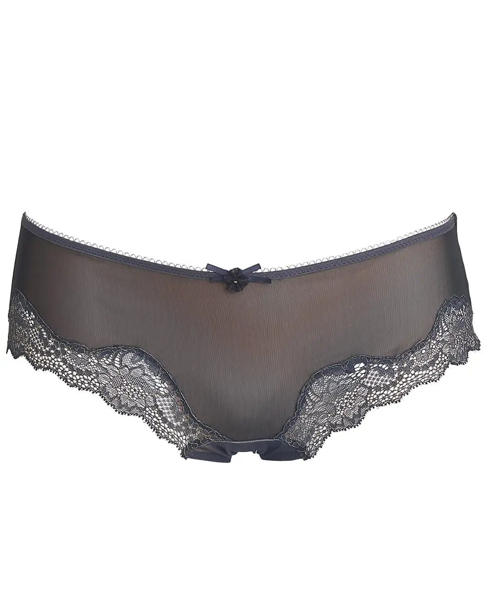 cache-c-ur-khali-shorty-de-grossesse-bleu-nuit-dentelle-or image 1