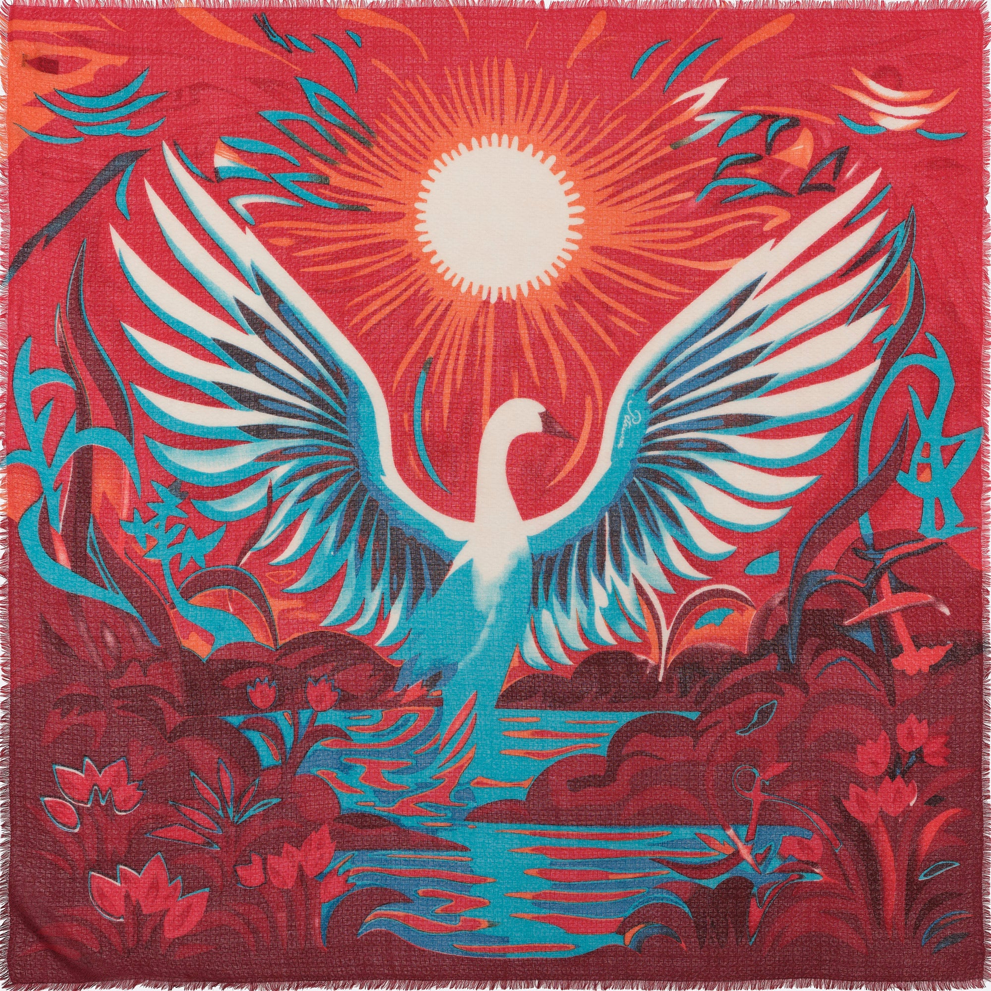 petrusse-carr-laine-et-soie-120-isadora-rouge-grand-foulard-franges image 1