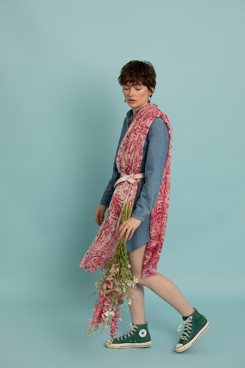 petrusse-th-s-e-rose-poudre-grande-tole-laine-et-soie image 5