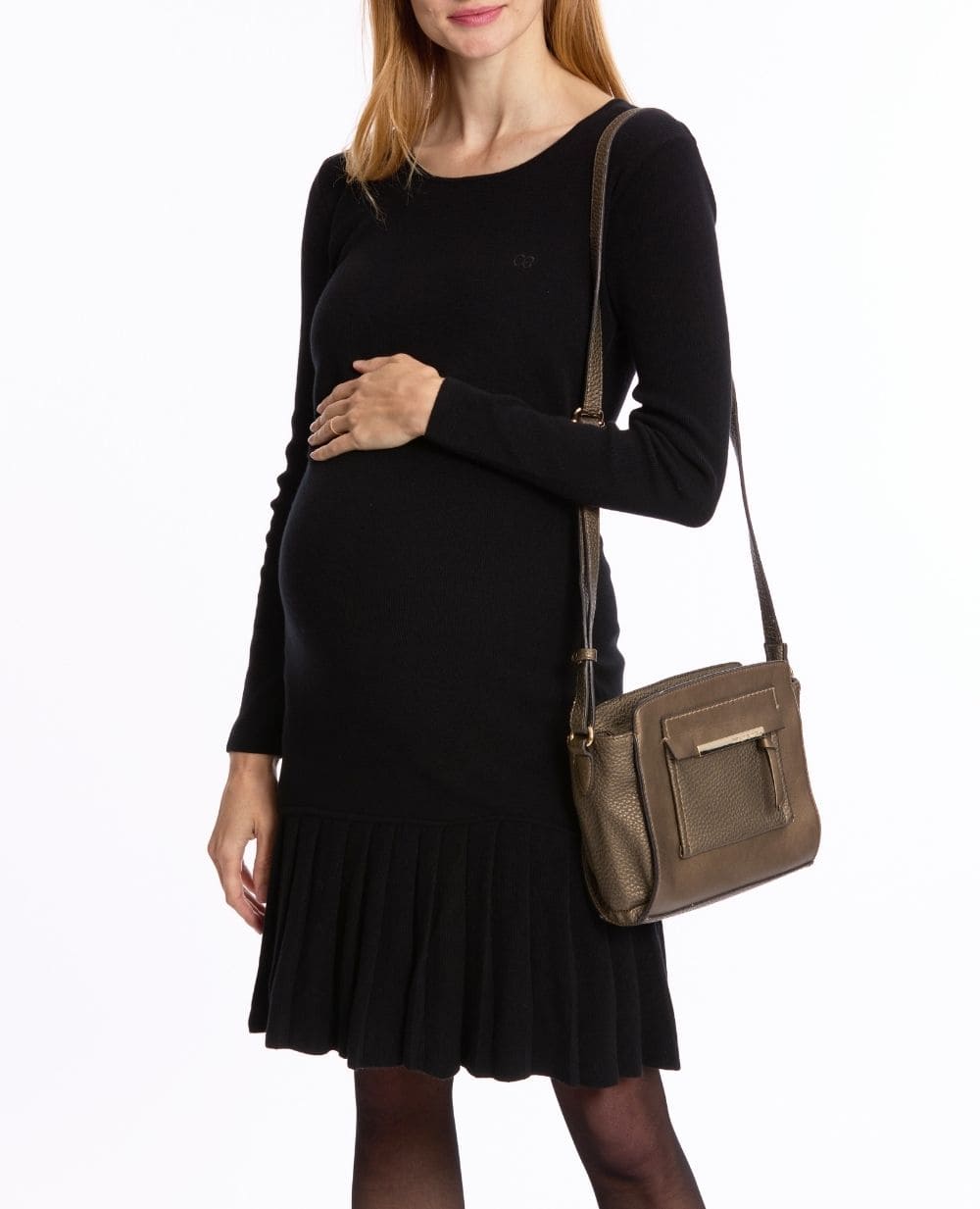 cache-c-ur-manhattan-robe-de-grossesse-et-d-allaitement-noir image 2