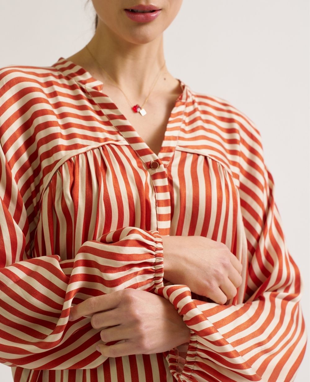 cache-c-ur-madeleine-blouse-de-grossesse-et-allaitement-cuivre image 3