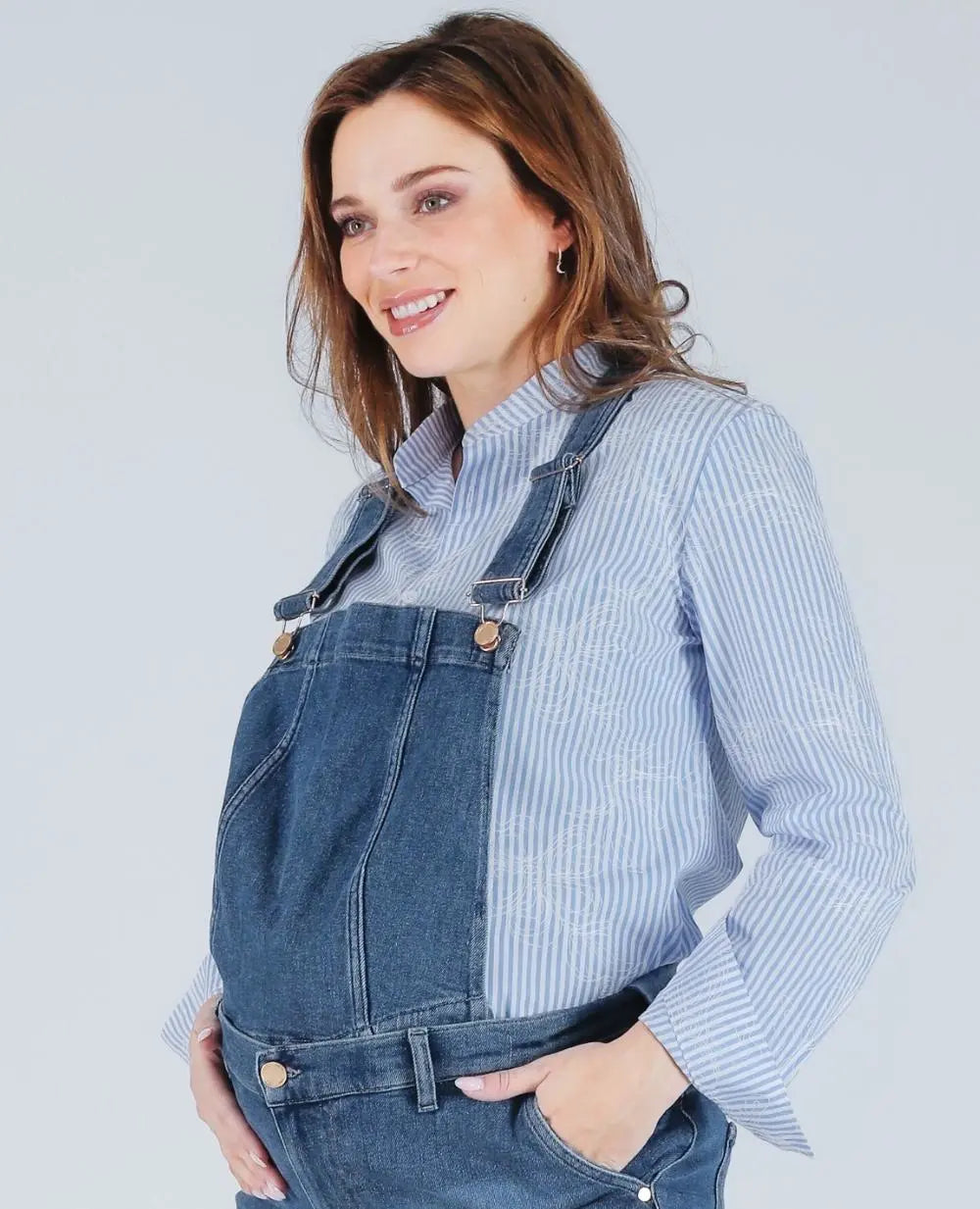 cache-c-ur-fisher-haut-de-salopette-en-jean-mid-blue image 3