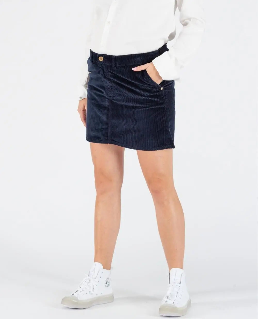 cache-c-ur-jupe-de-grossesse-bonnie-velours-marine image 1