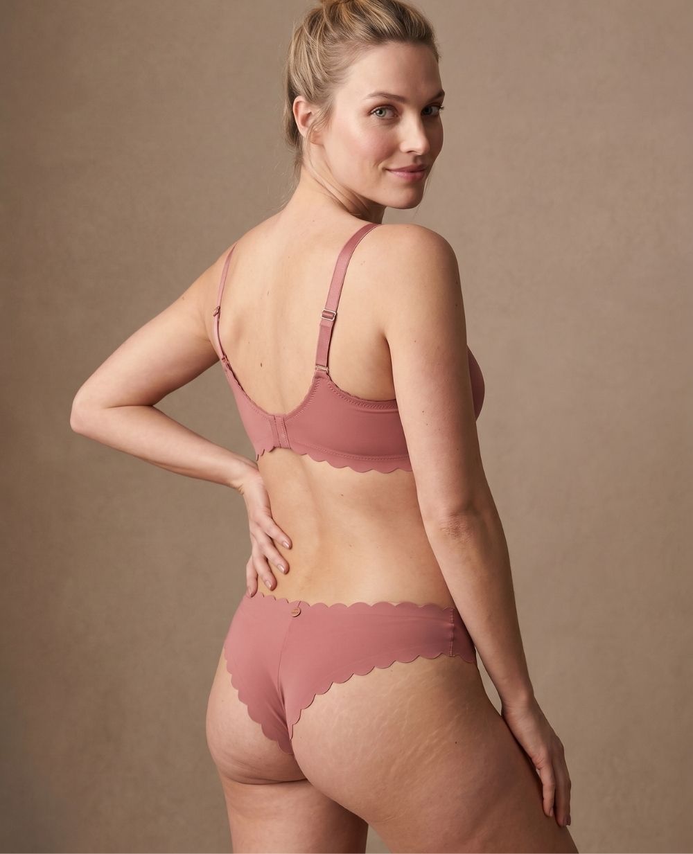 cache-c-ur-skin-tanga-de-maternit-taille-basse-vieux-rose image 2
