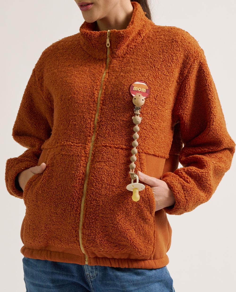 cache-c-ur-sasha-veste-polaire-grossesse-et-portage-cuivre image 3