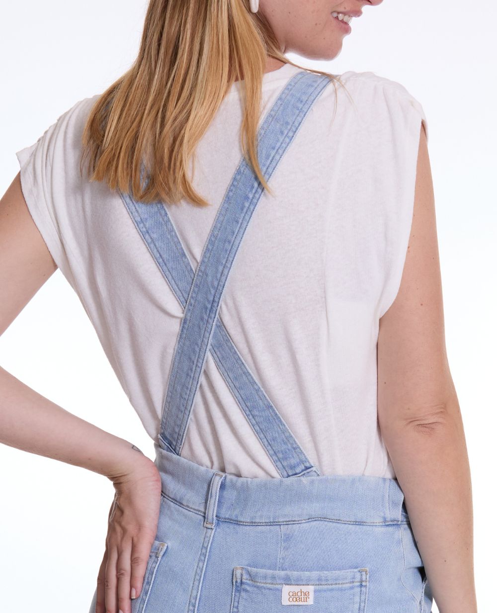 cache-c-ur-charlie-haut-de-salopette-en-jean-light-blue image 4
