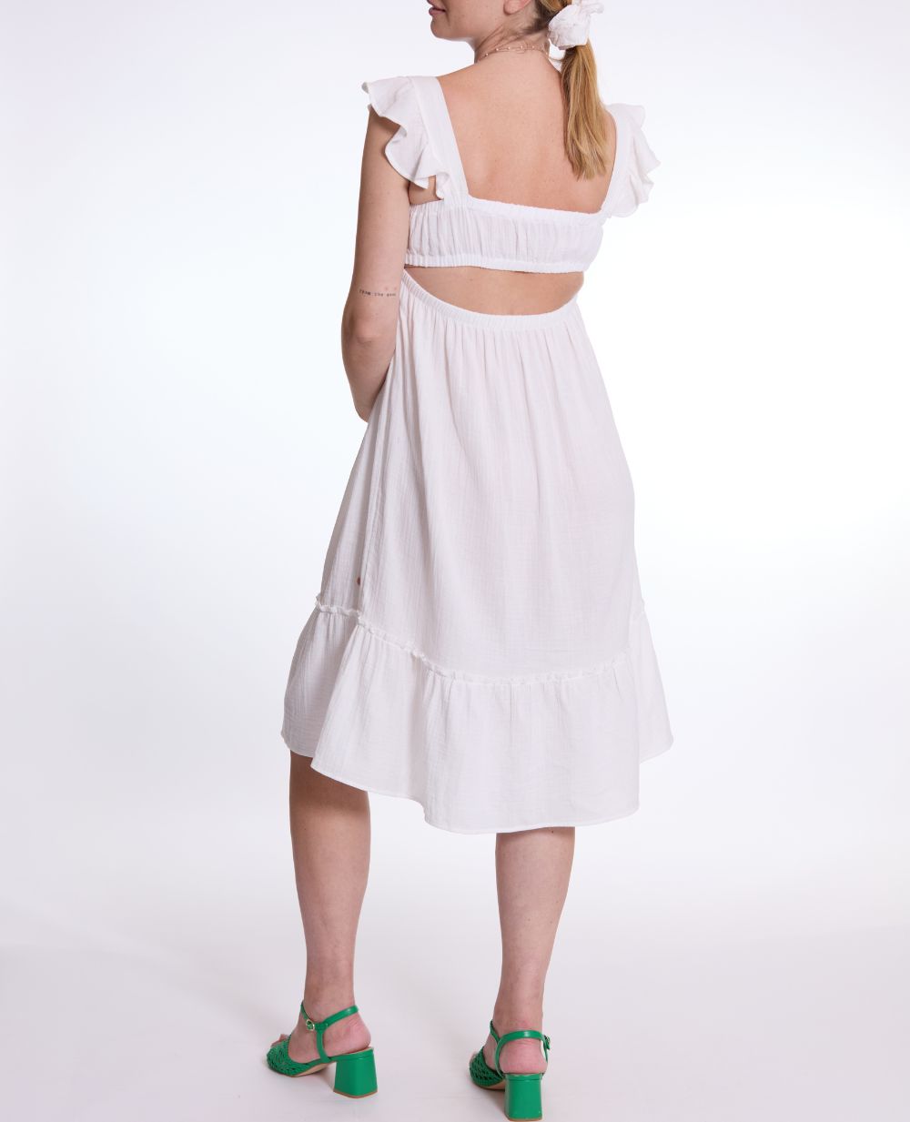 cache-c-ur-melody-robe-grossesse-et-allaitement-gaze-coton-bio-blanc image 4