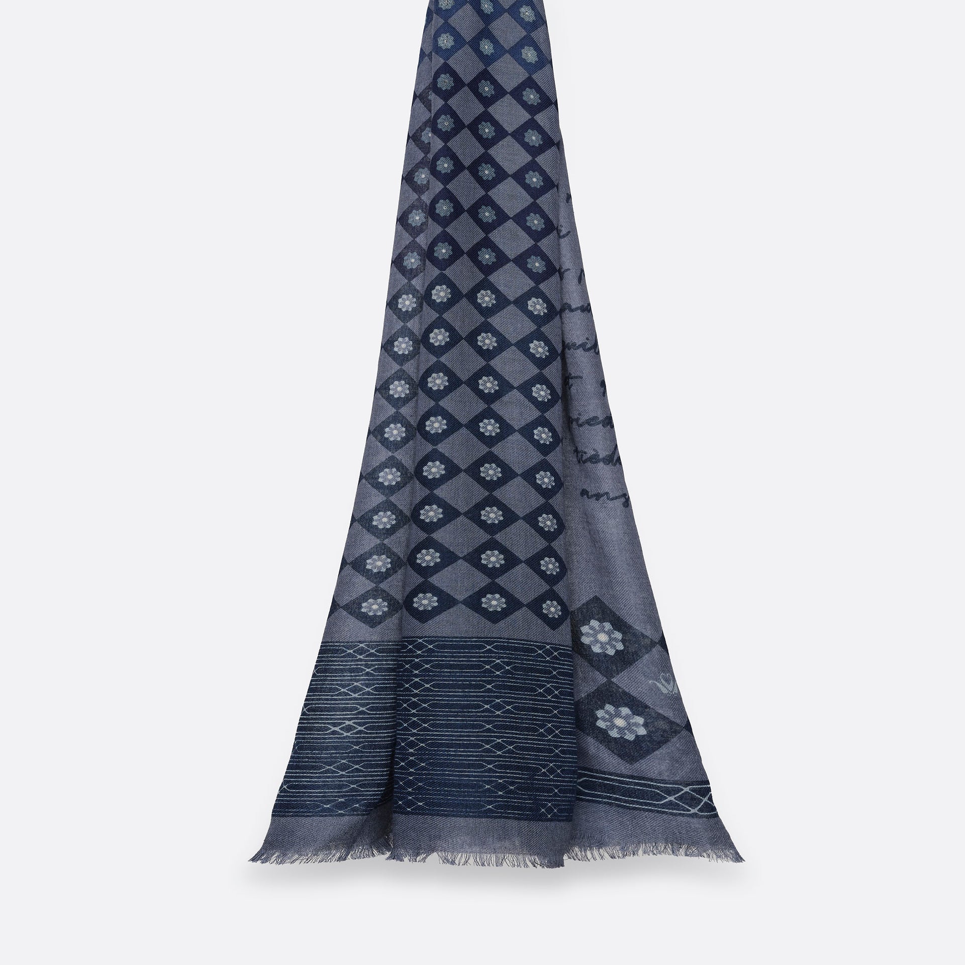 petrusse-malagar-blue-etole-laine-et-soie-carreaux-bleue image 1