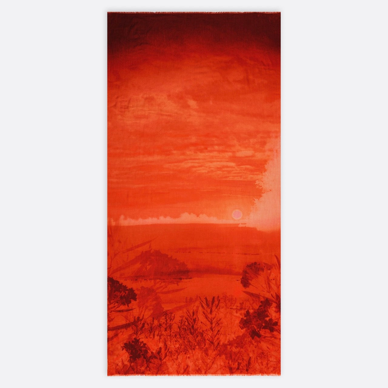 petrusse-pyla-orange-longue-tole-2m-cachemire-faux-uni image 2