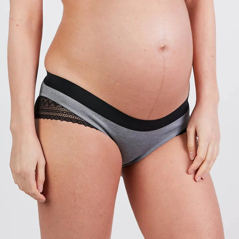 cache-c-ur-shorty-de-grossesse-serena-gris image 2