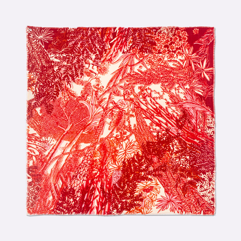 petrusse-wool-scarf-140-eve-white-red-tole-laine-jungle image 1