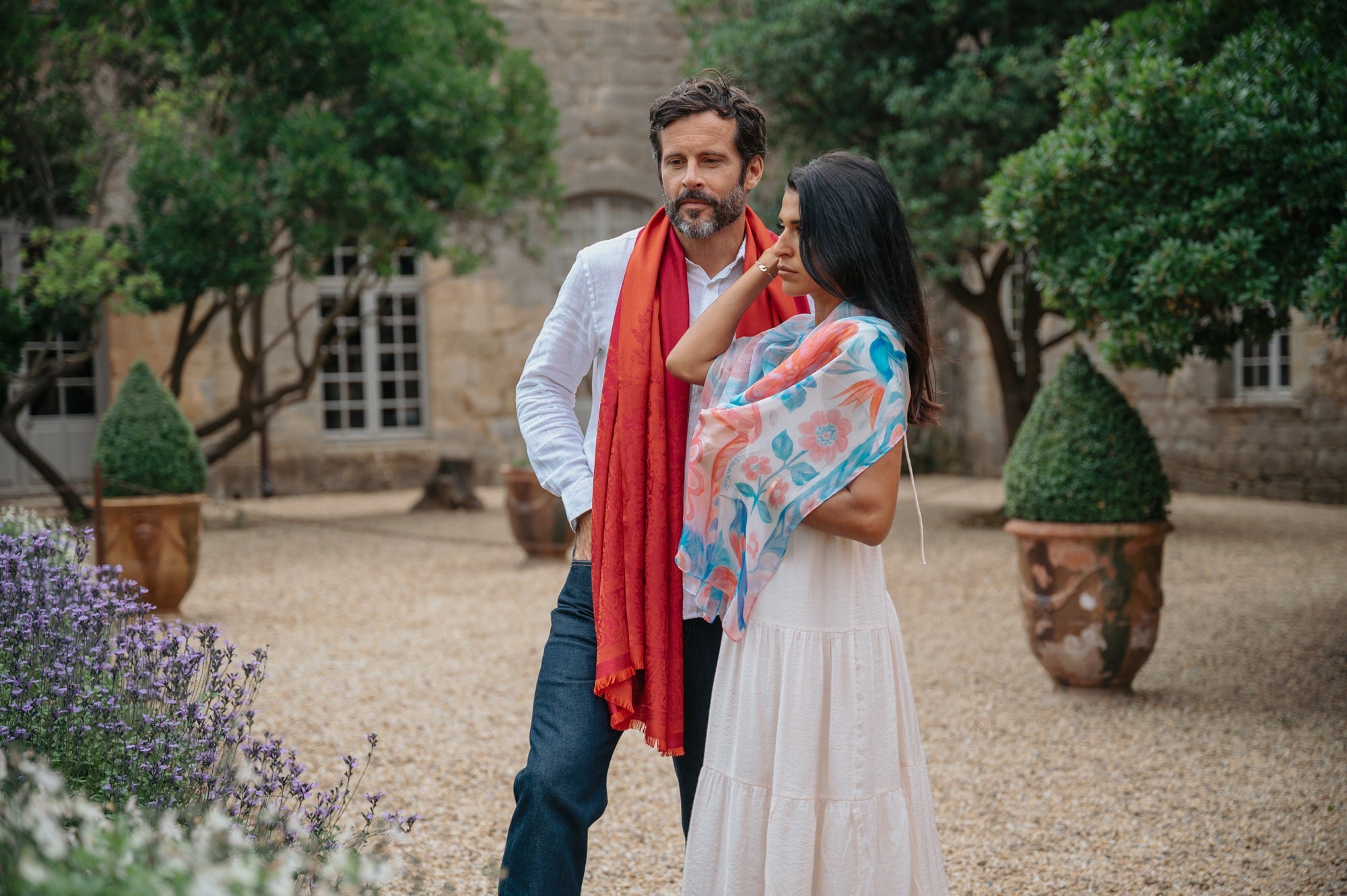 petrusse-palma-bougainvillier-tole-jacquard-soie-et-laine image 8