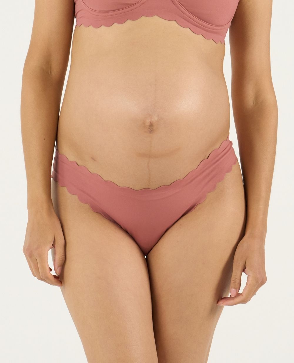cache-c-ur-skin-tanga-de-maternit-taille-basse-vieux-rose image 4