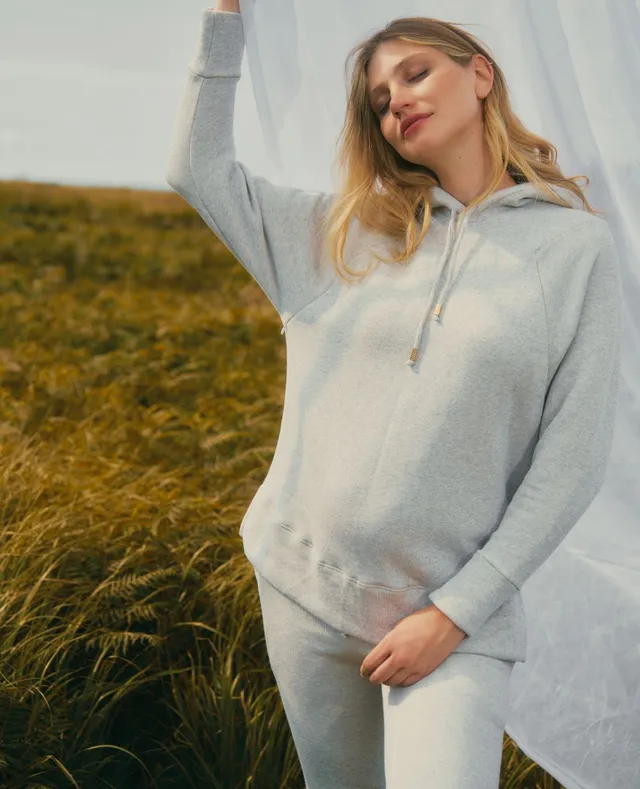 cache-c-ur-billie-sweat-capuche-de-grossesse-et-d-allaitement-gris image 1