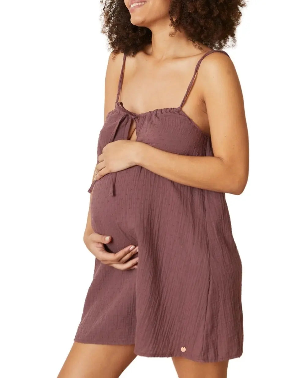 cache-c-ur-nuisette-de-grossesse-et-d-allaitement-trousseau-prune image 2