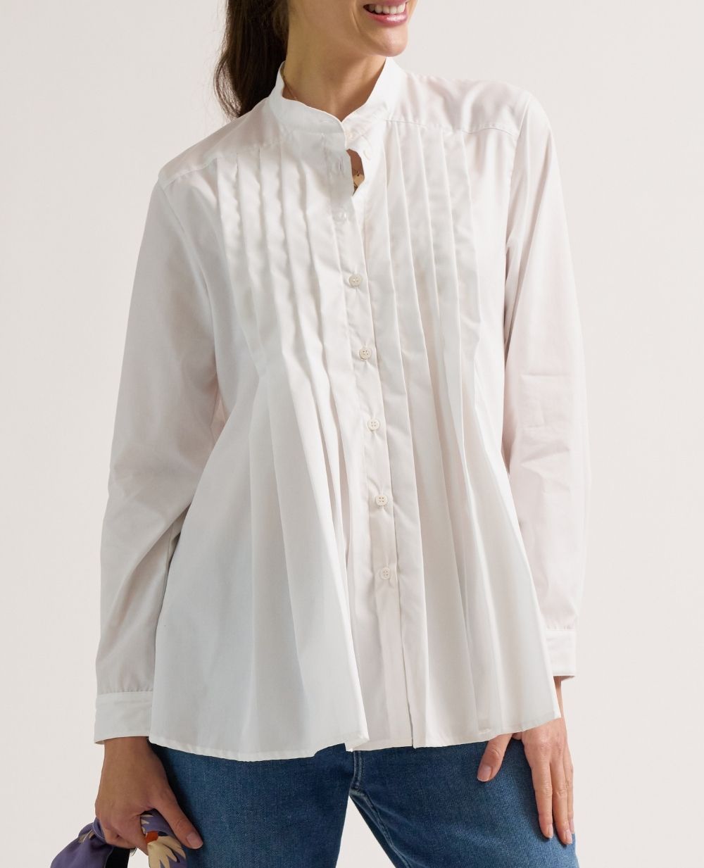 cache-c-ur-ika-chemise-de-grossesse-et-allaitement-blanc image 1