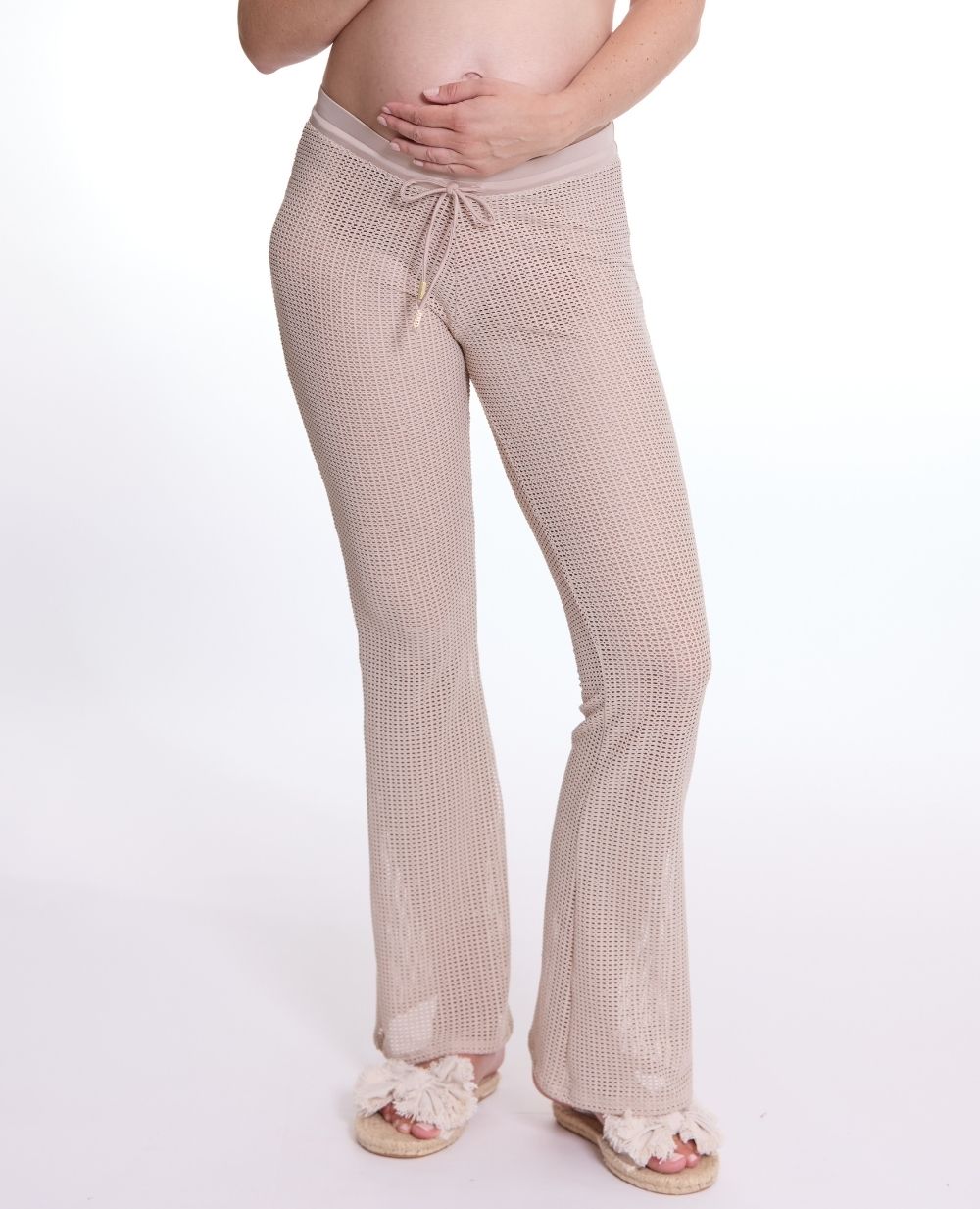 cache-c-ur-milos-pantalon-beachwear-de-maternit-beige image 3