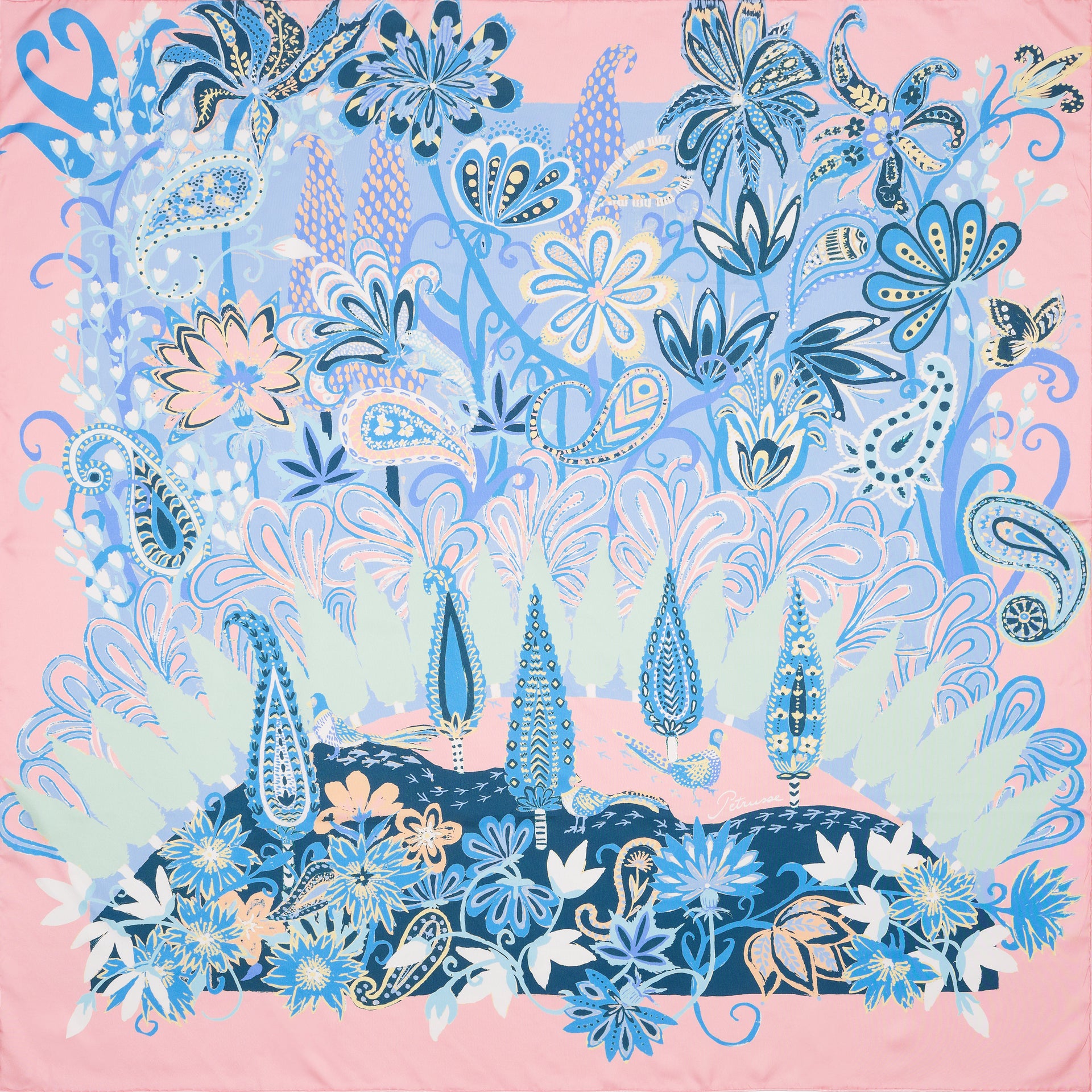 petrusse-fanny-soie-105-carr-soie-105x105-cm-pastel image 1