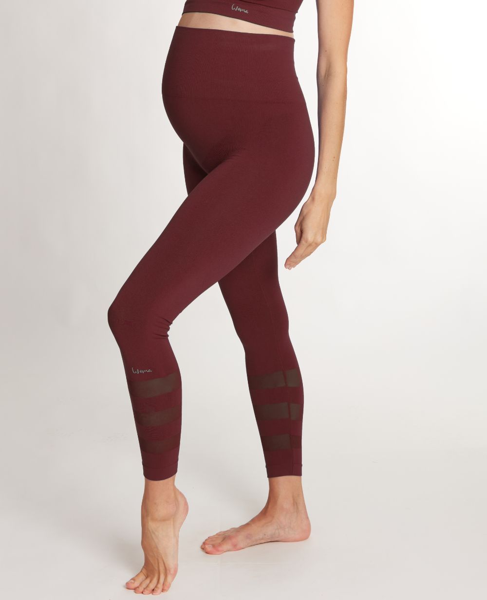 cache-c-ur-legging-de-sport-woma-prune-grossesse-seamless image 2