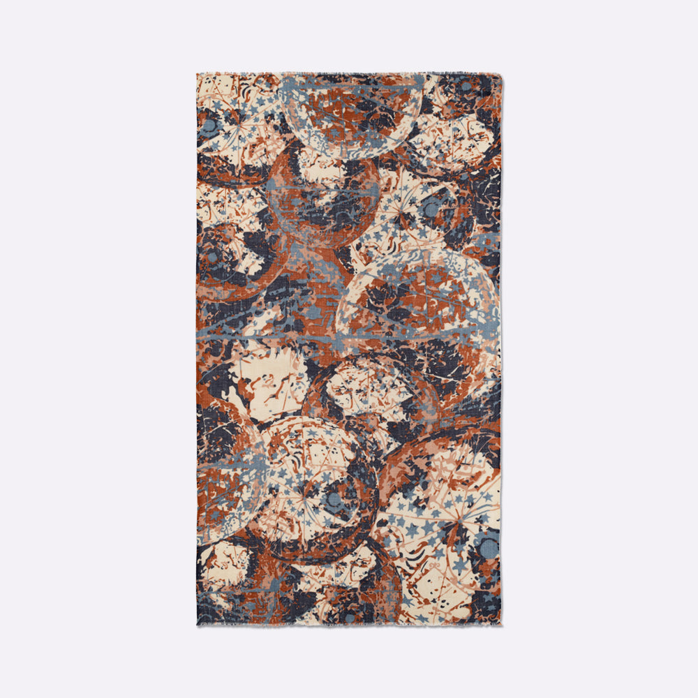 petrusse-copernic-terre-grande-charpe-mixte-chevron-marron image 3