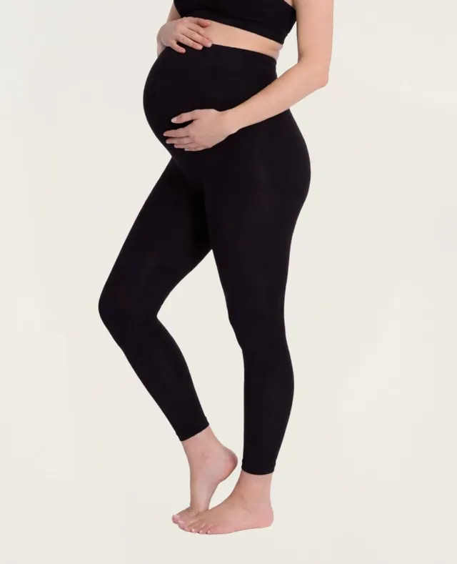 cache-c-ur-essentiel-legging-de-grossesse-sans-couture-noir image 1