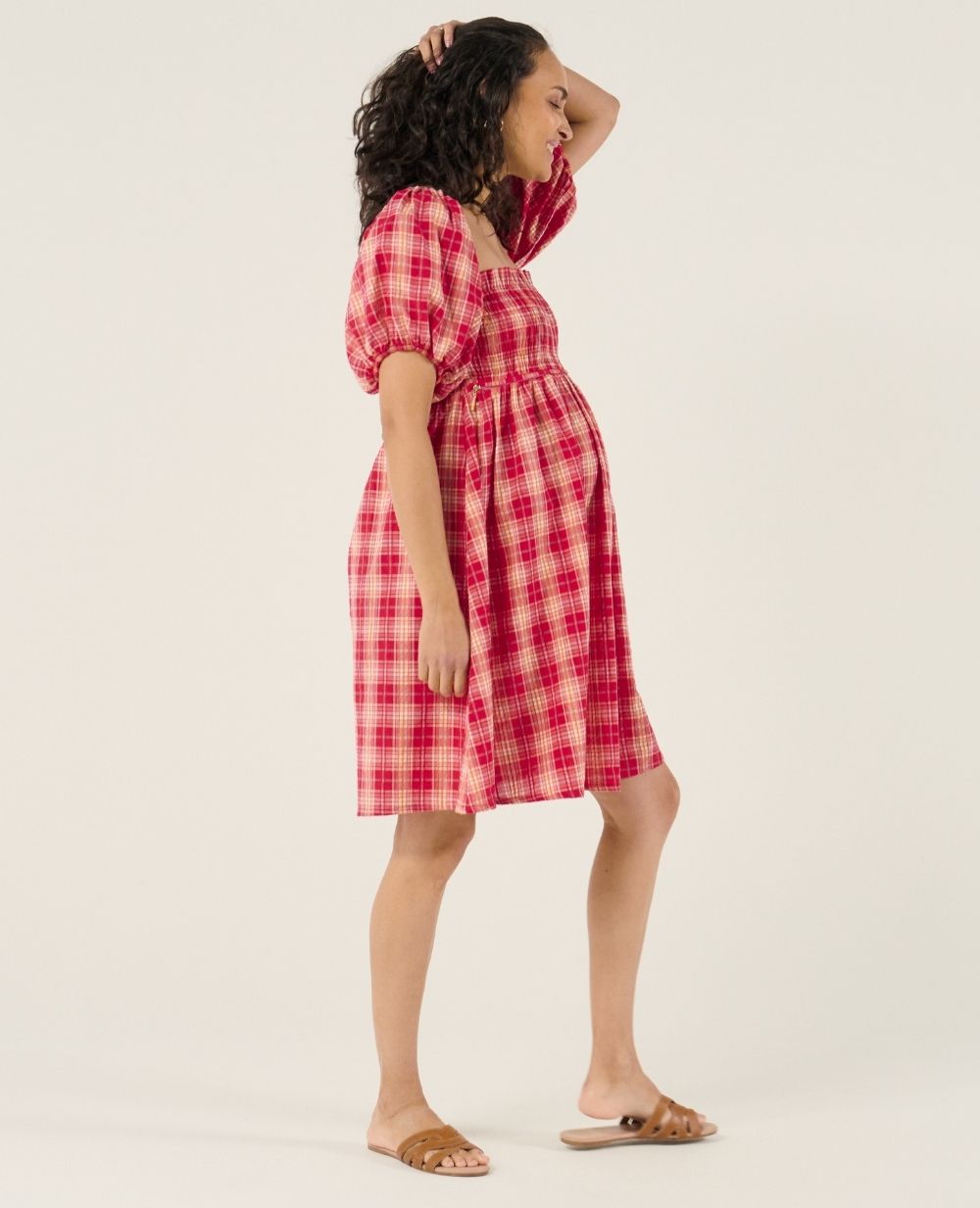 cache-c-ur-melissa-robe-d-allaitement-framboise-smock-e image 3