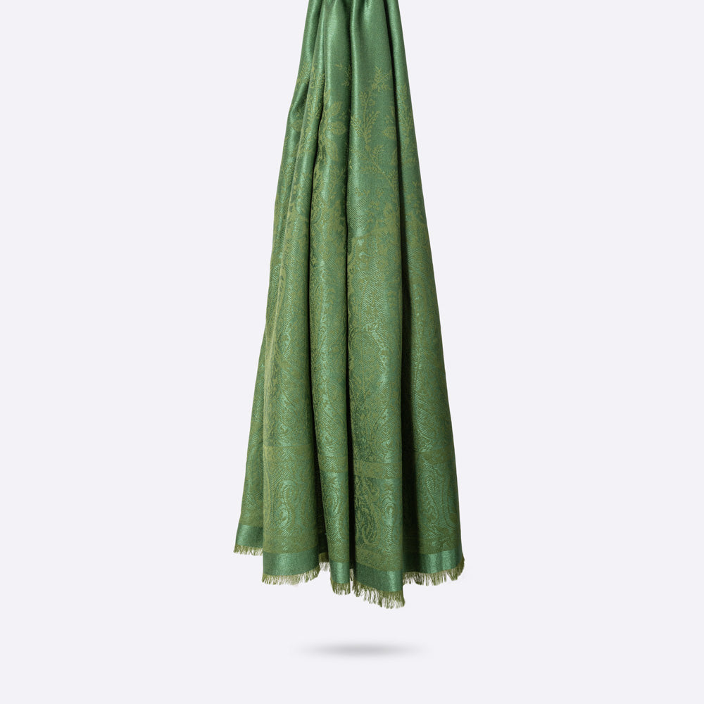 petrusse-stole-palma-forest-green-tole-jacquard image 1