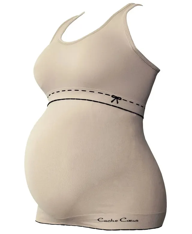 cache-c-ur-top-de-grossesse-et-d-allaitement-illusion-beige image 1