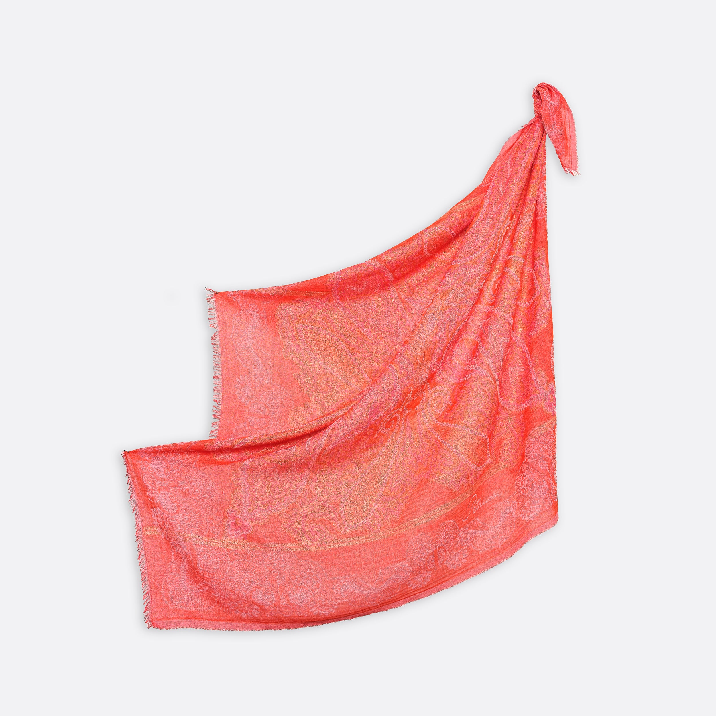 petrusse-carr-coton-130-idaya-orange-grand-foulard-c-r-monie-130x130-cm image 8