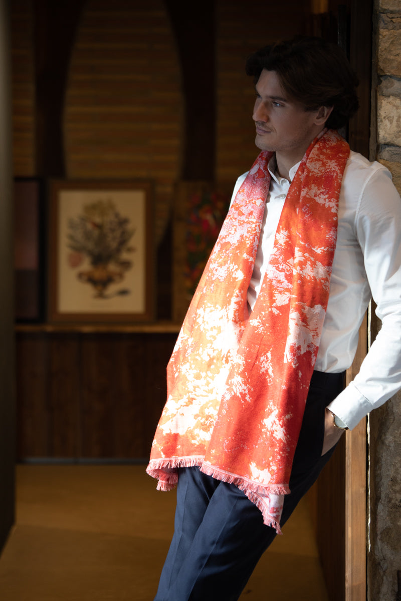 petrusse-mercure-feu-tole-jacquard-100-soie image 3