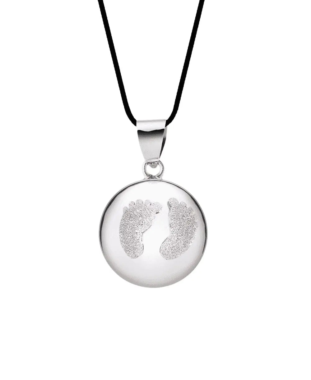 cache-c-ur-bola-de-grossesse-babyfeet-rhodium-poudre-de-diamant image 1