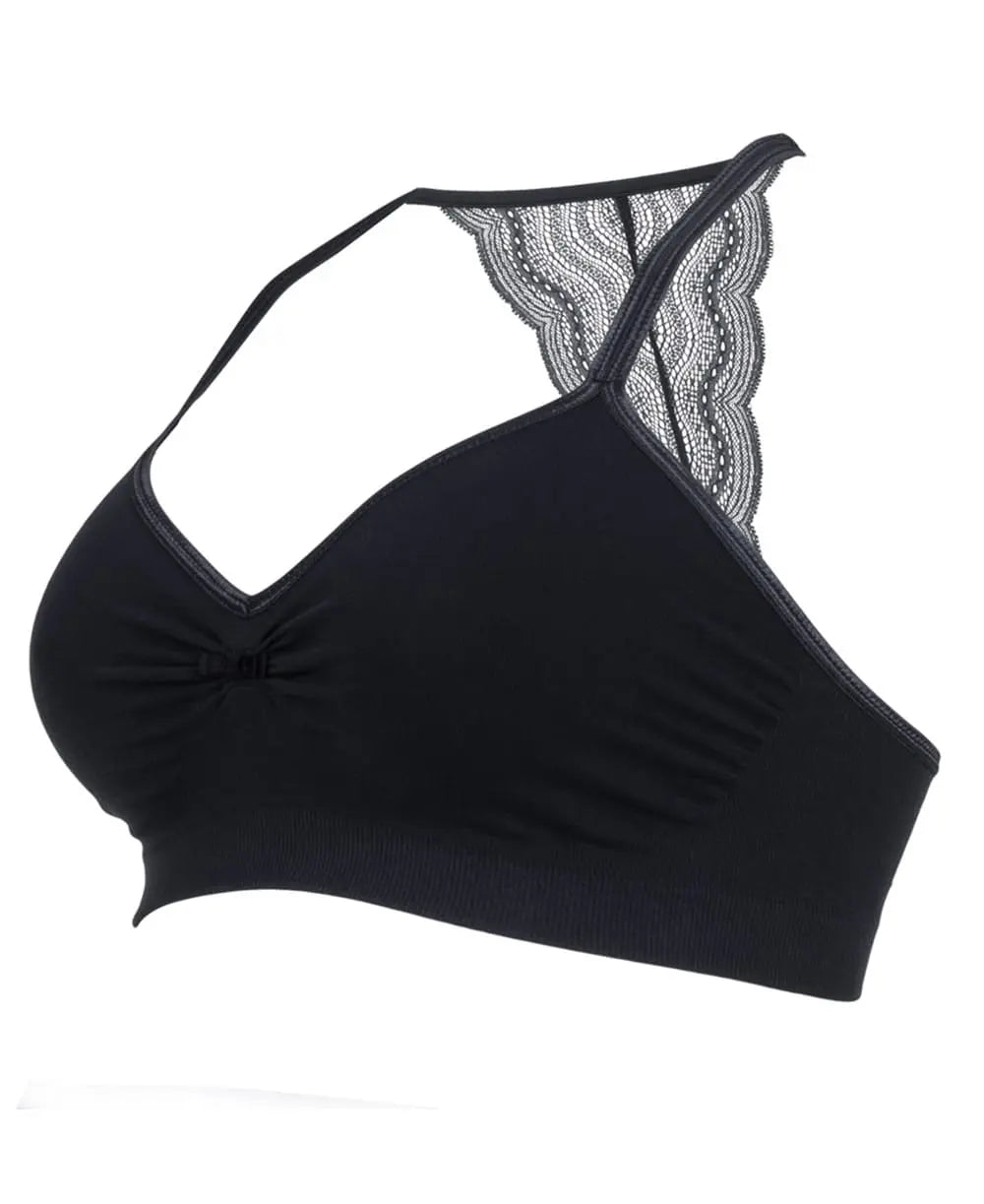 cache-c-ur-serenity-brassi-re-de-grossesse-et-allaitement-noir-sans-armature image 1