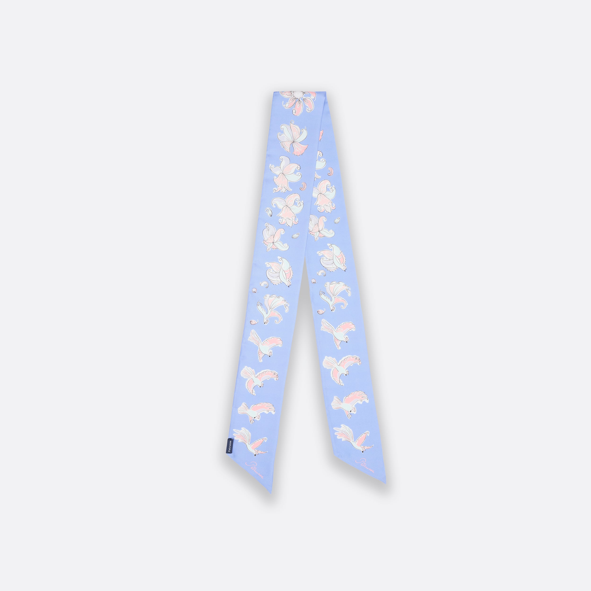 petrusse-diane-violet-long-ruban-100-twill-de-soie image 2