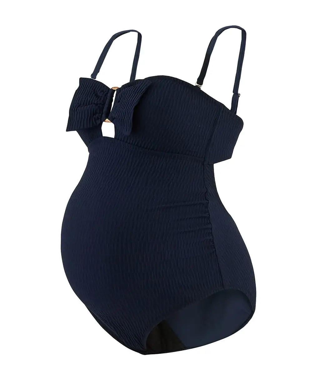 cache-c-ur-bamboo-maillot-de-bain-grossesse-1-pi-ce-marine image 3
