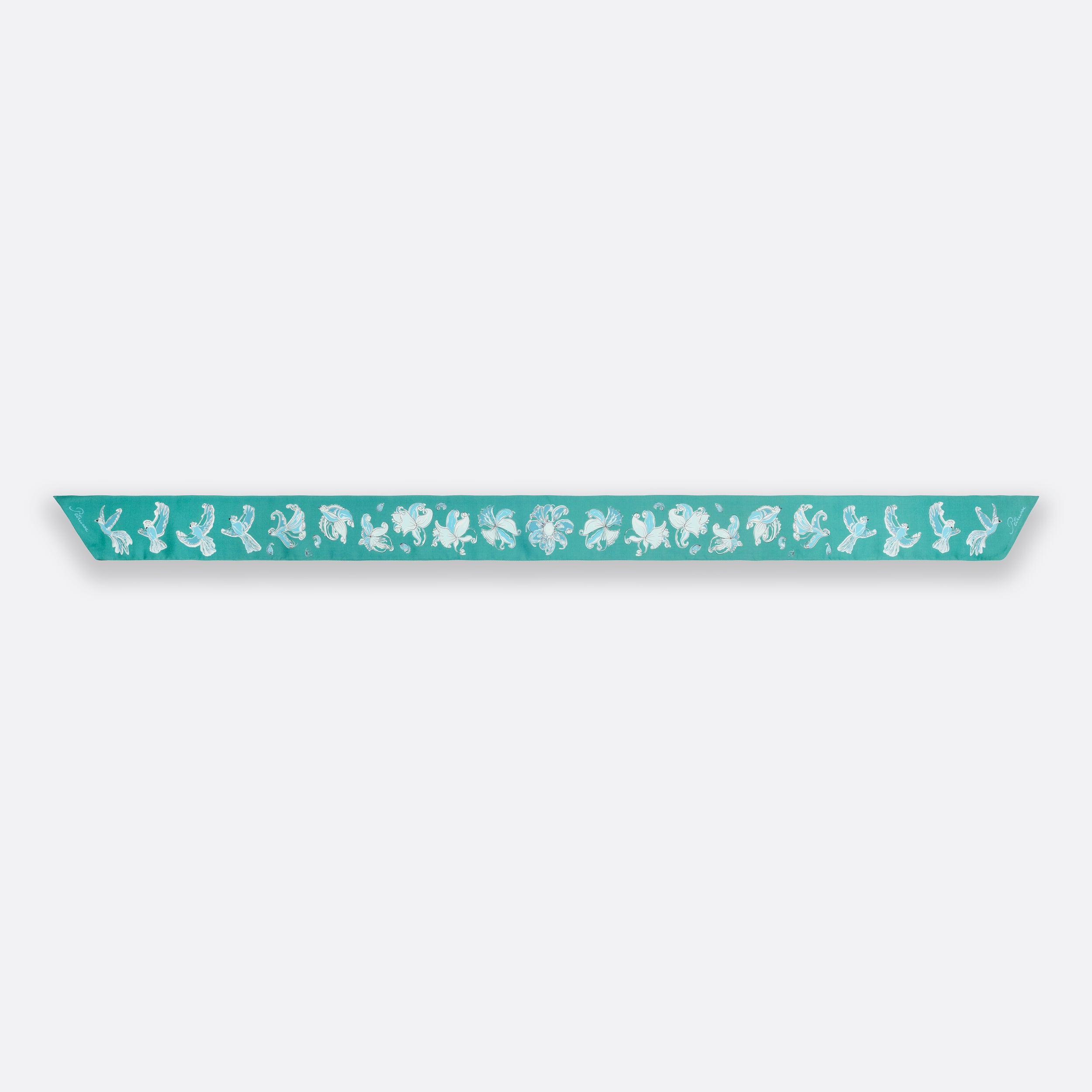 petrusse-diane-bandeau-ruban-soie-turquoise image 2