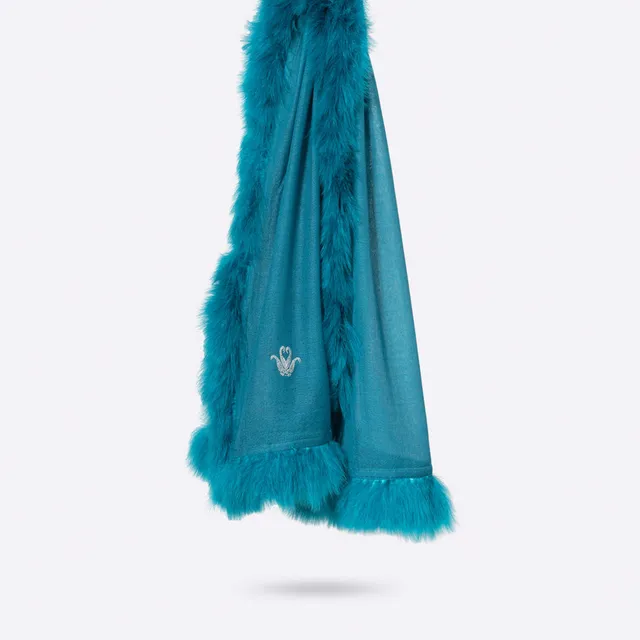 petrusse-amour-emeraude-tole-laine-et-soie-plumes image 1