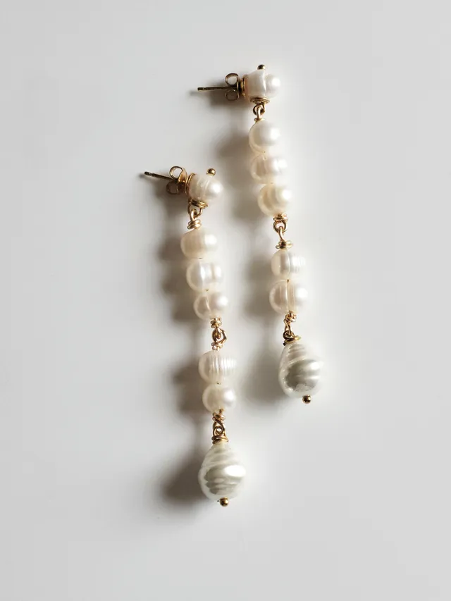maison-sabben-aurina-boucles-d-oreilles-mari-e-pendantes-perl-es-7-5-cm image 1