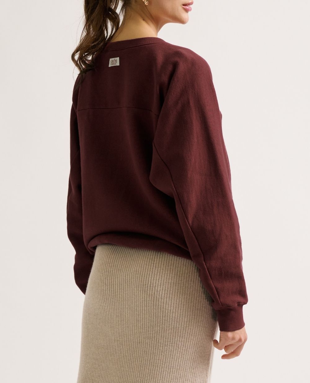 cache-c-ur-mom-sweat-de-grossesse-et-allaitement-prune-coton-bio image 5