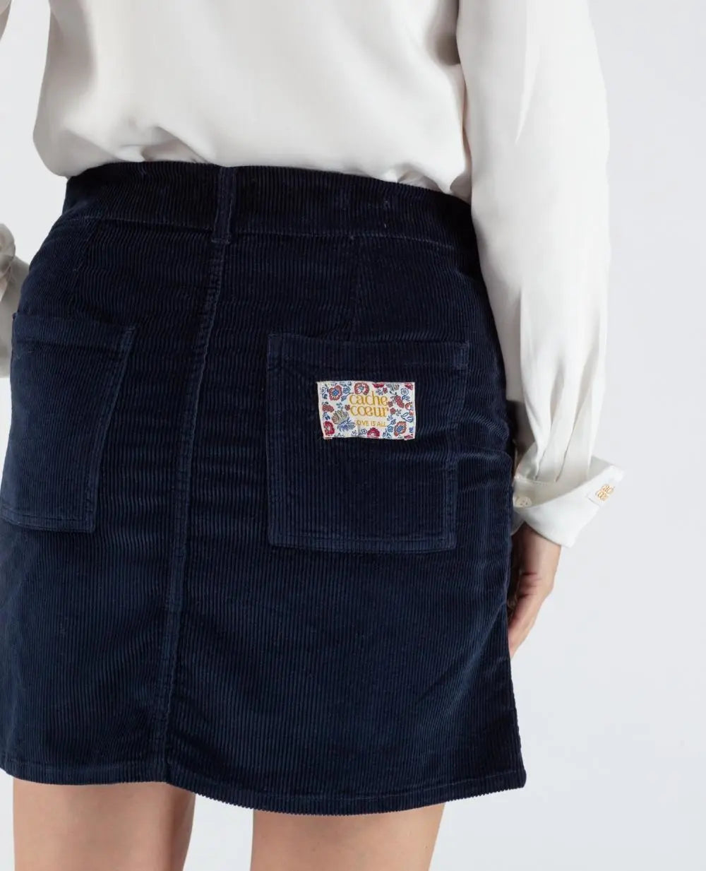 cache-c-ur-jupe-de-grossesse-bonnie-velours-marine image 4