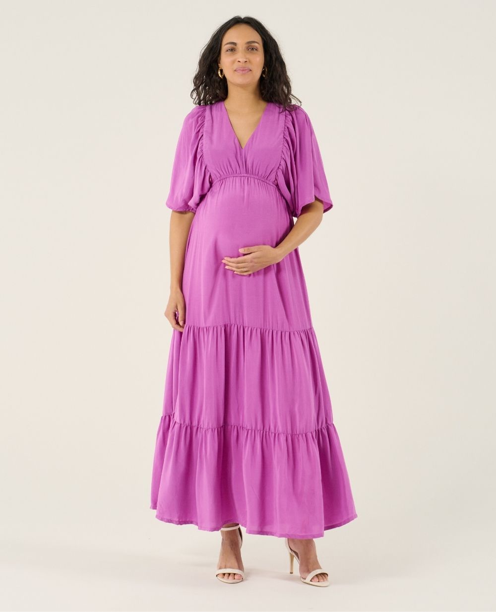 cache-c-ur-claudette-robe-longue-maternit-petunia-cupro image 3