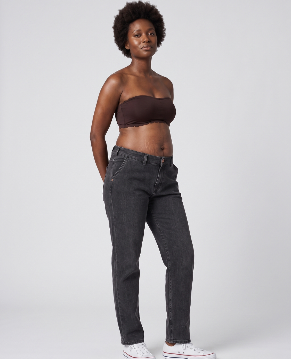 cache-c-ur-jean-de-grossesse-mom-fit-carrie-gris-used image 2