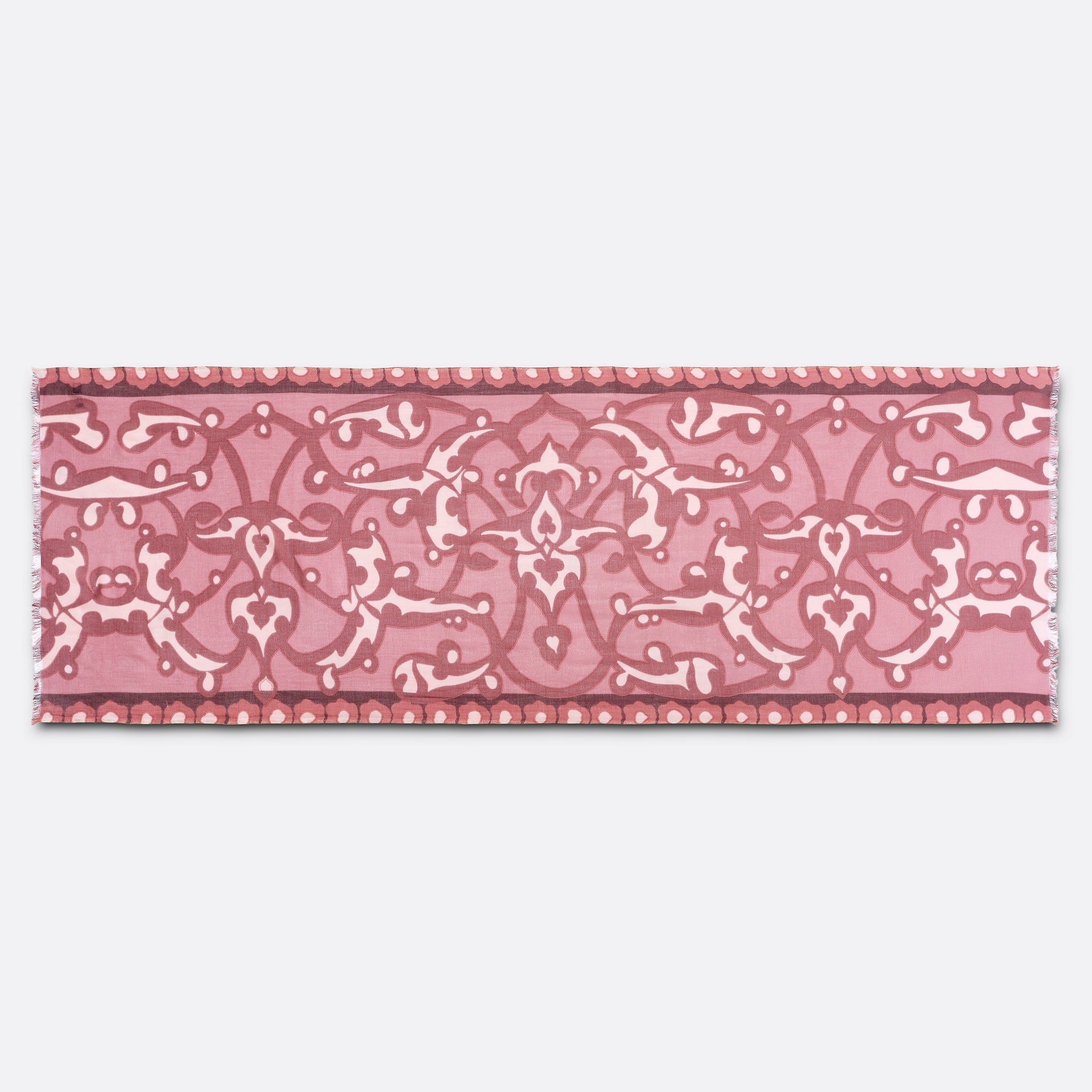petrusse-volute-bois-de-rose-tole-coton-70x200-cm image 3