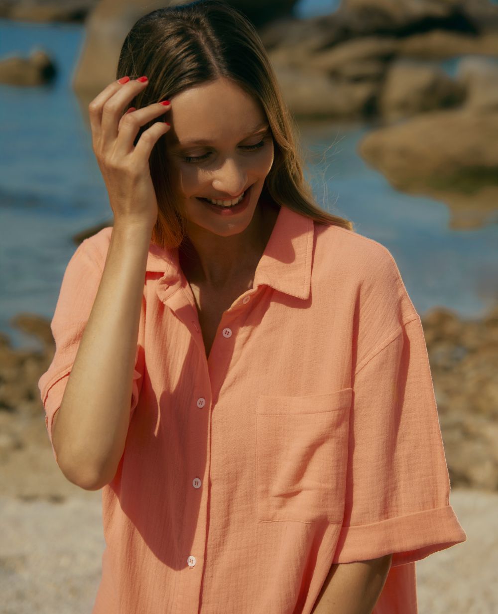 cache-c-ur-ice-cream-chemise-de-nuit-de-maternit-abricot image 8