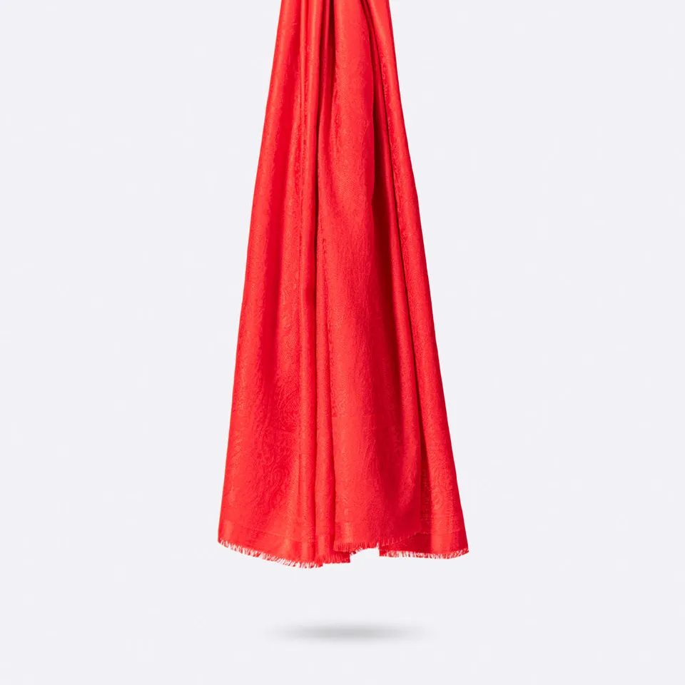 petrusse-palma-poppy-red-tole-jacquard-motif-cachemire image 1
