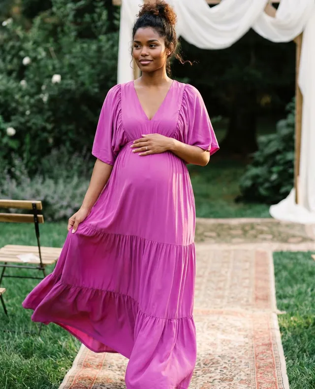 cache-c-ur-claudette-robe-longue-maternit-petunia-cupro image 1